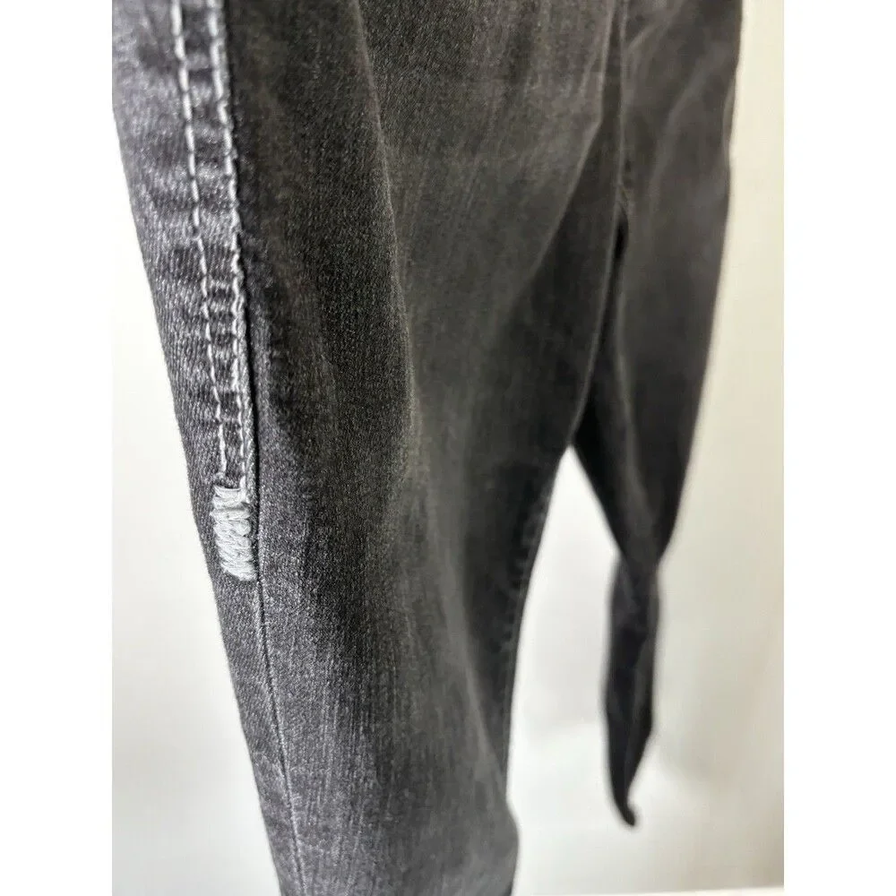 Seven7 Jeans Women Size 8 Skinny Dark Wash Five Pockets Stretch Denim Black